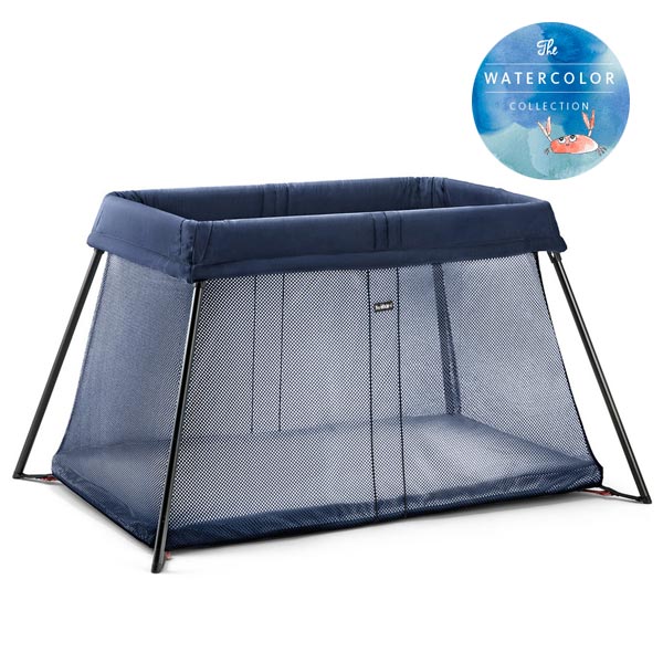 Манеж-кровать BabyBjorn Travel Crib Light Great blue whale