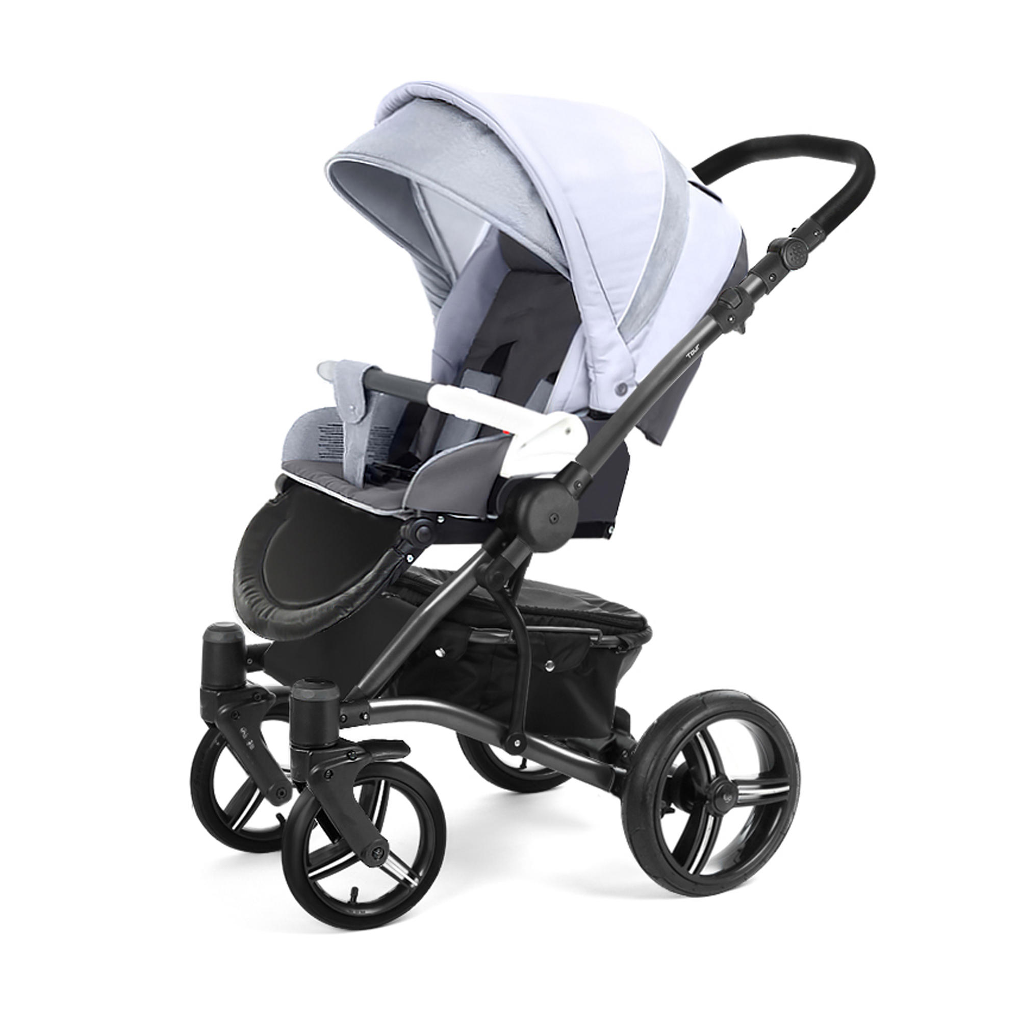 Прогулочная коляска Esspero Tour Leatherette (шасси Black) Grey Stone