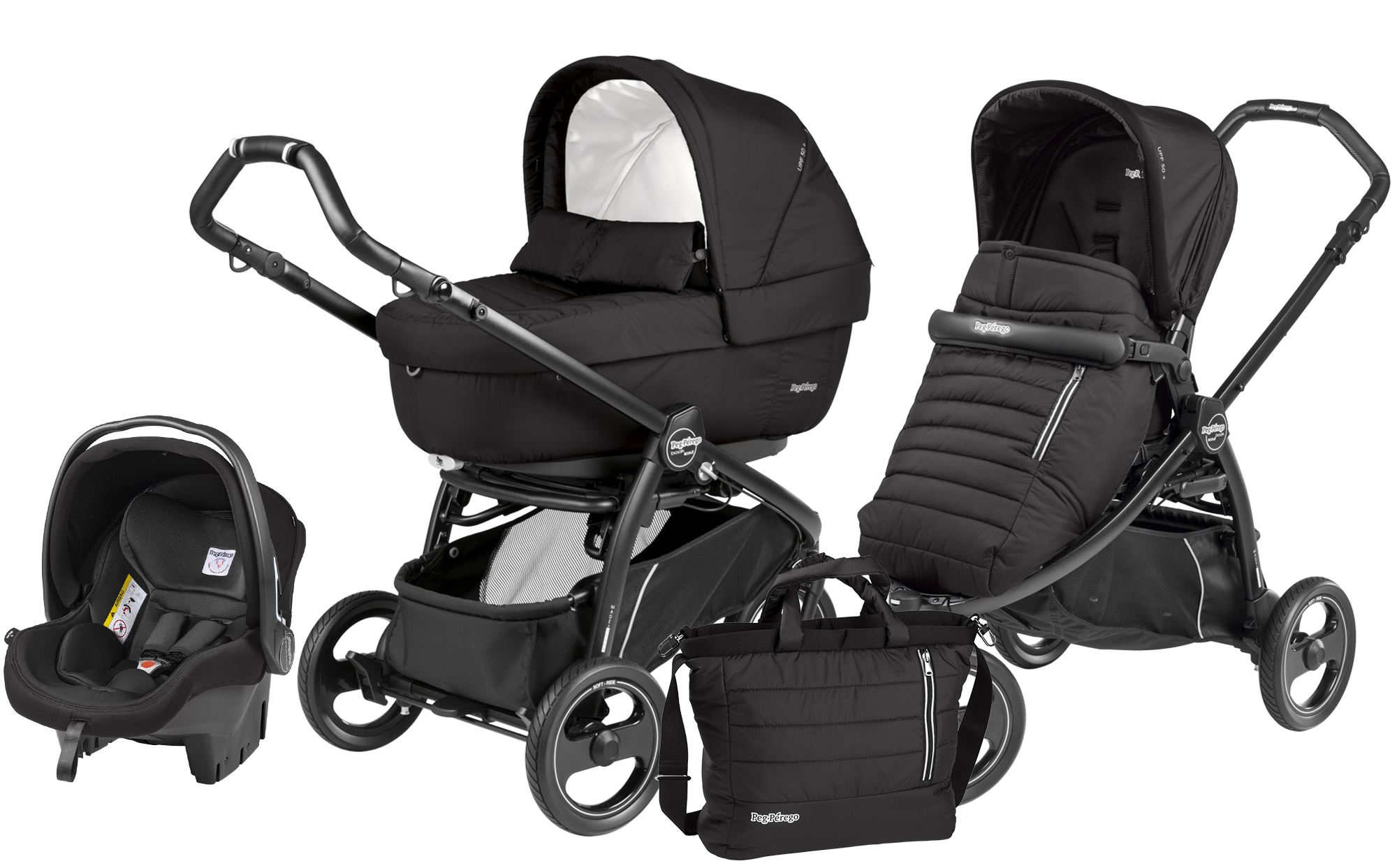 Коляска 3 в 1 Peg Perego Book Scout Elite Set Modular Breeze Noir