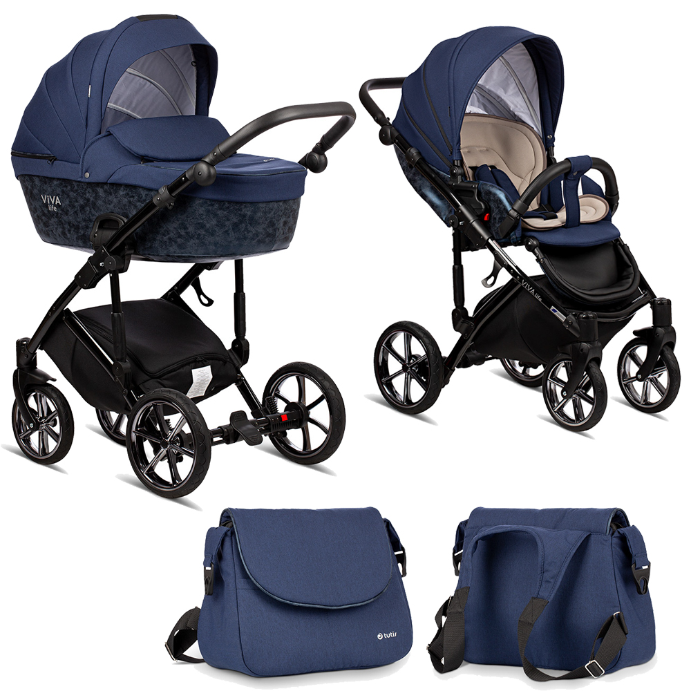 Коляска 2 в 1 Tutis Viva Life Majestic Sapphire