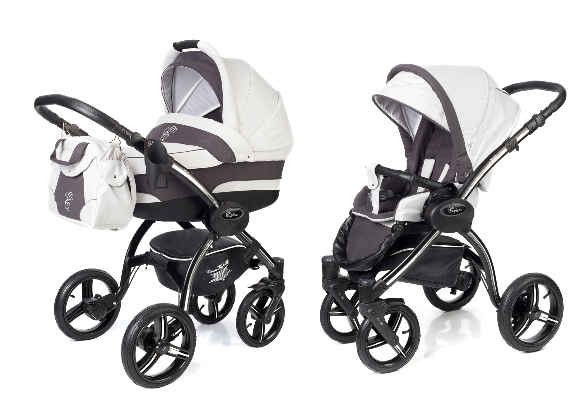 Коляска 2 в 1 Esspero I-Nova (шасси Black) Grey