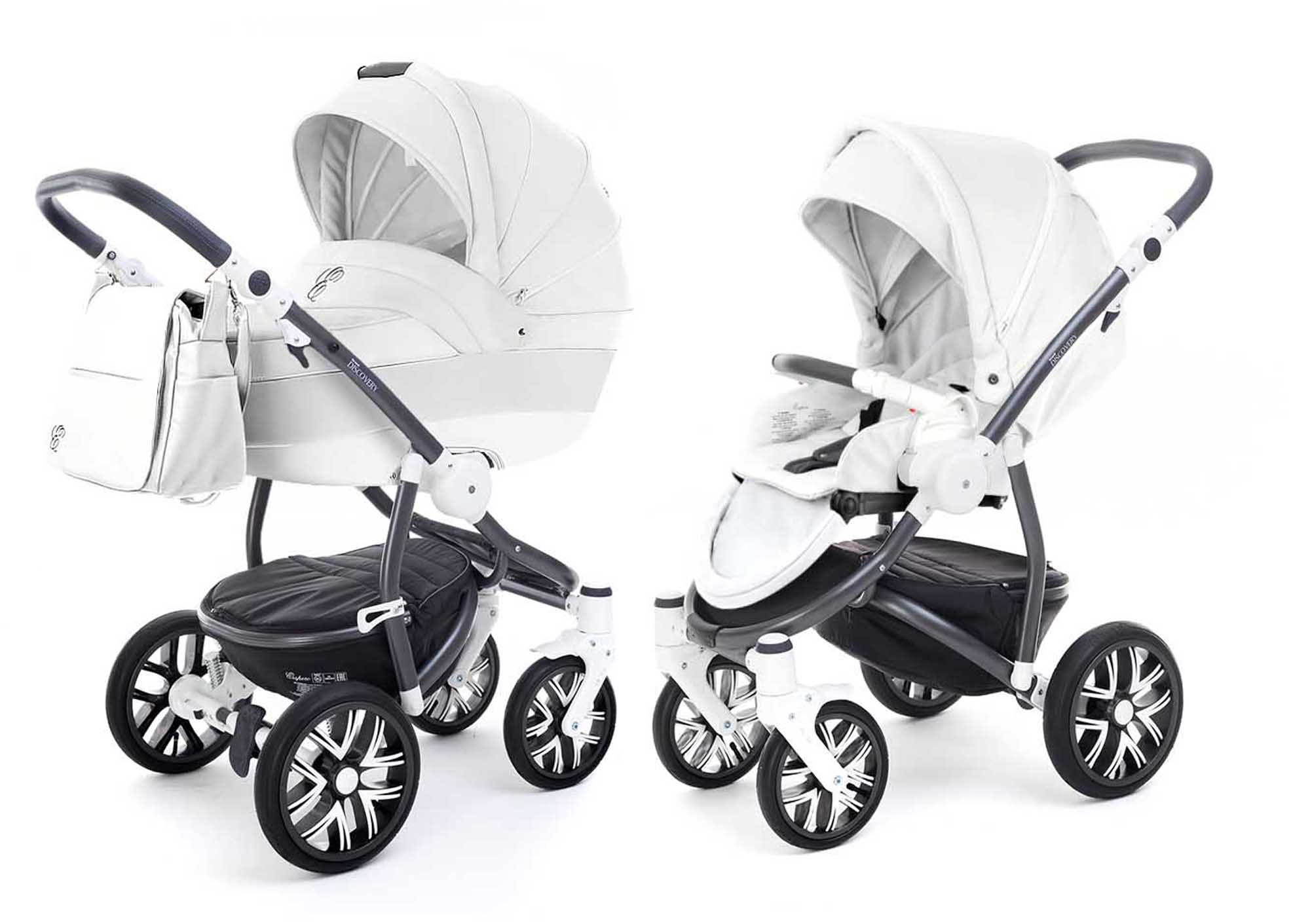 Коляска 2 в 1 Esspero Grand Discovery (шасси Graphite White) Argtic leatherette