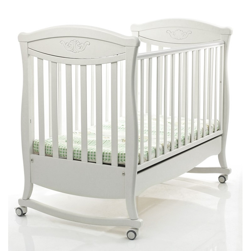 Детская кроватка Bambolina Principessa Classic 125x65 Белый