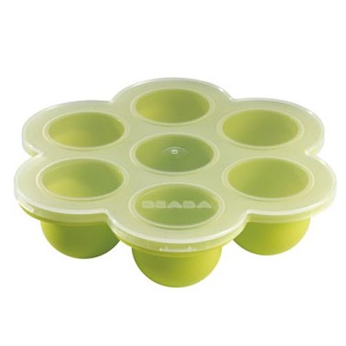 Силиконовый многопорционный контейнер Beaba Silicone Multi Portions Green