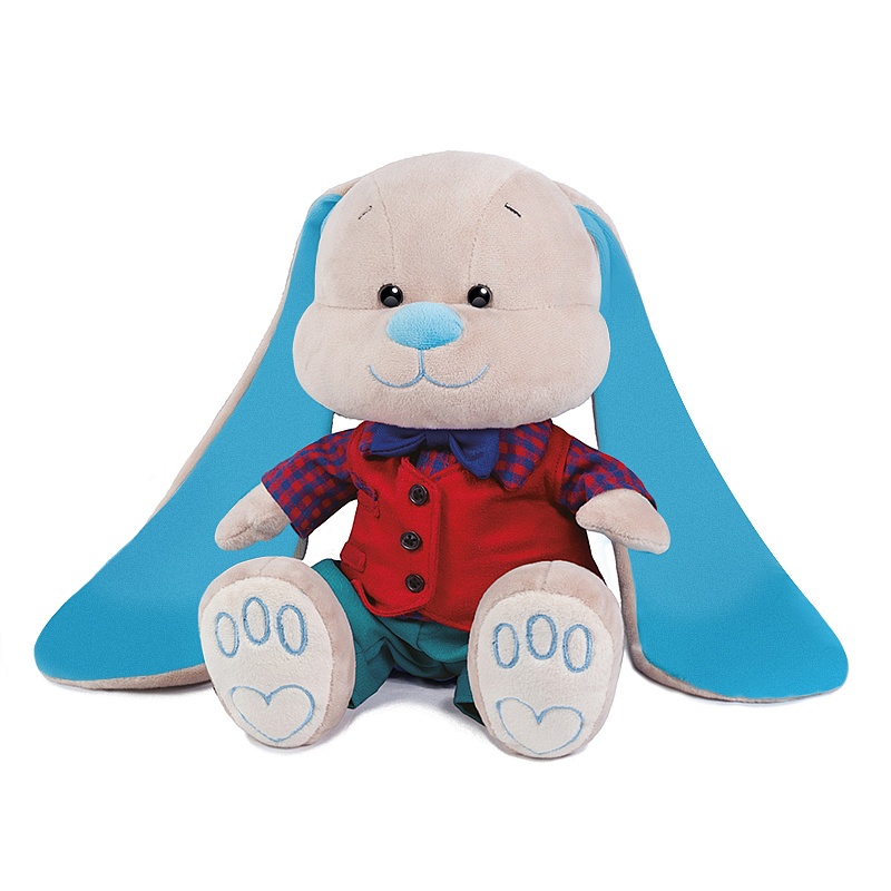 Мягкая игрушка Maxi Toys Зайка Jack&Lin (25 см) в Красной Жилетке