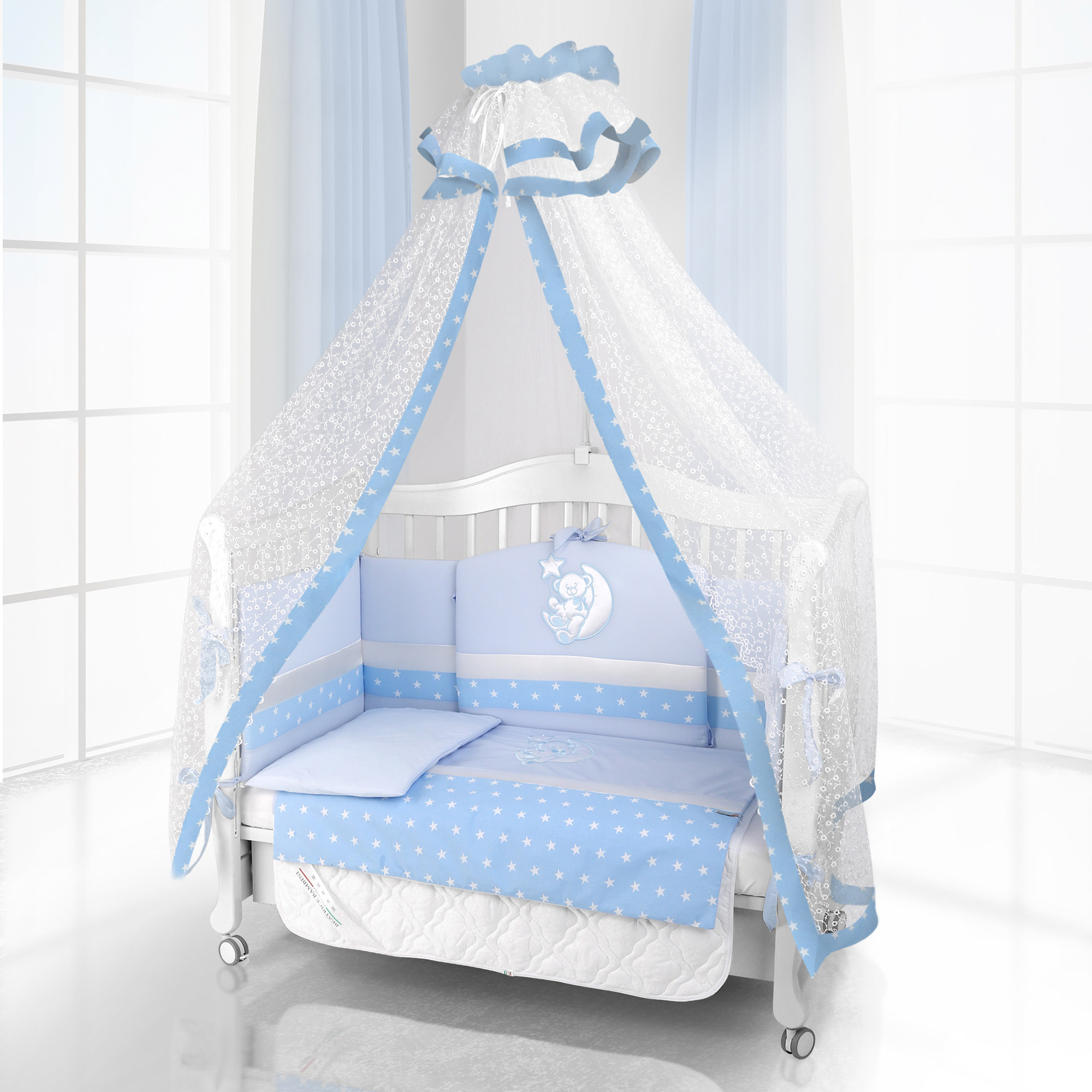 Комплект постельного белья Beatrice Bambini Unico Stella (125х65) blu blu