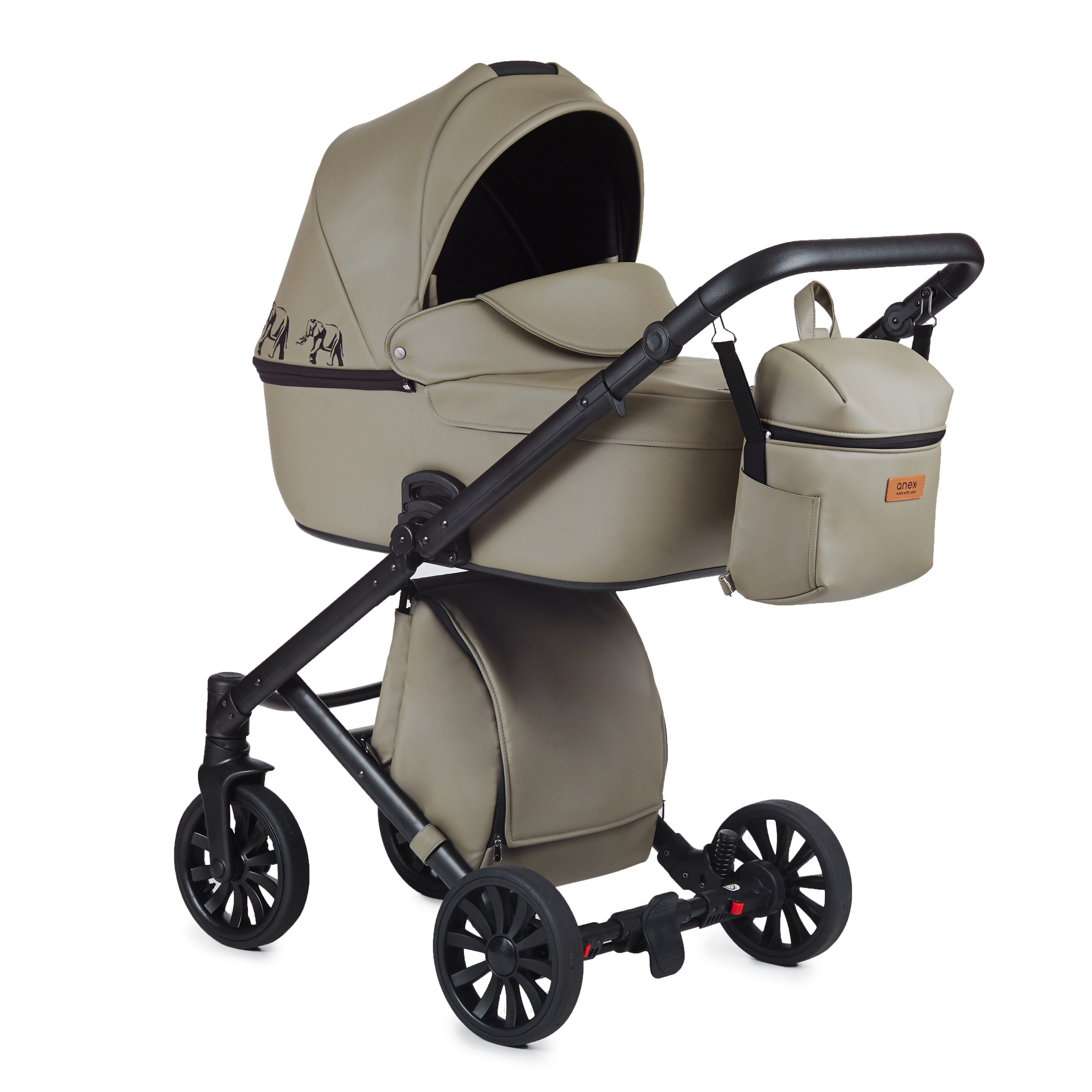 Коляска 2 в 1 Anex Cross CR SE01 Green Safari