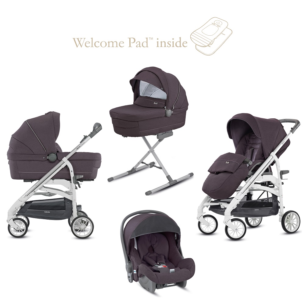 Коляска 3 в 1 Inglesina Trilogy System Marron Glace/Trilogy White