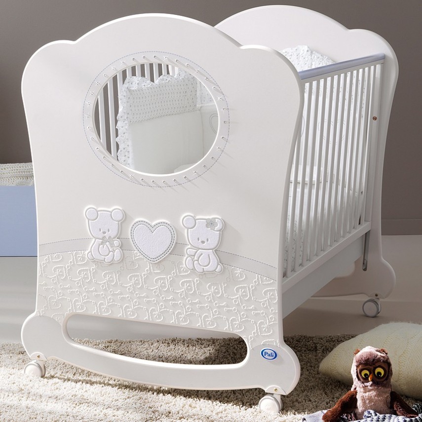 Детская кроватка Pali Smart Maison Bebe OBLO Белый/Серый