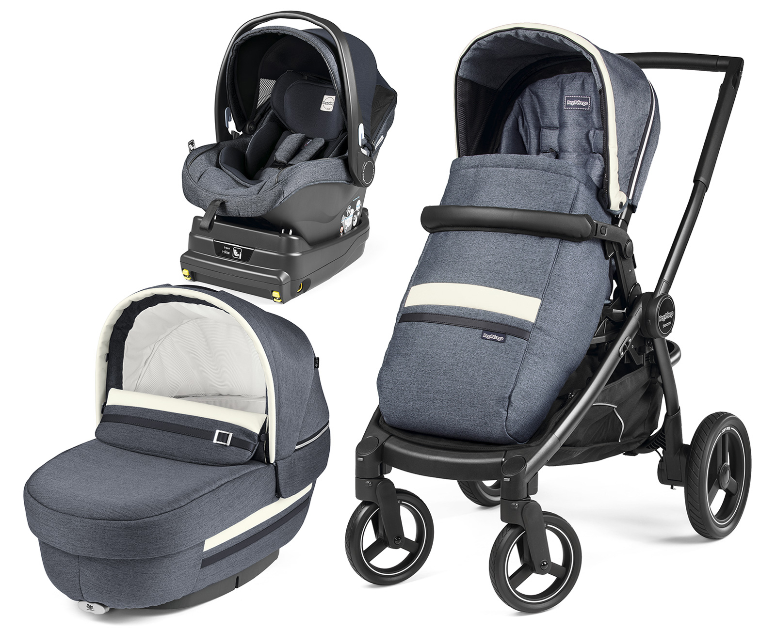 Коляска 3 в 1 Peg Perego Team Elite I-Size Modular Luxe Mirage