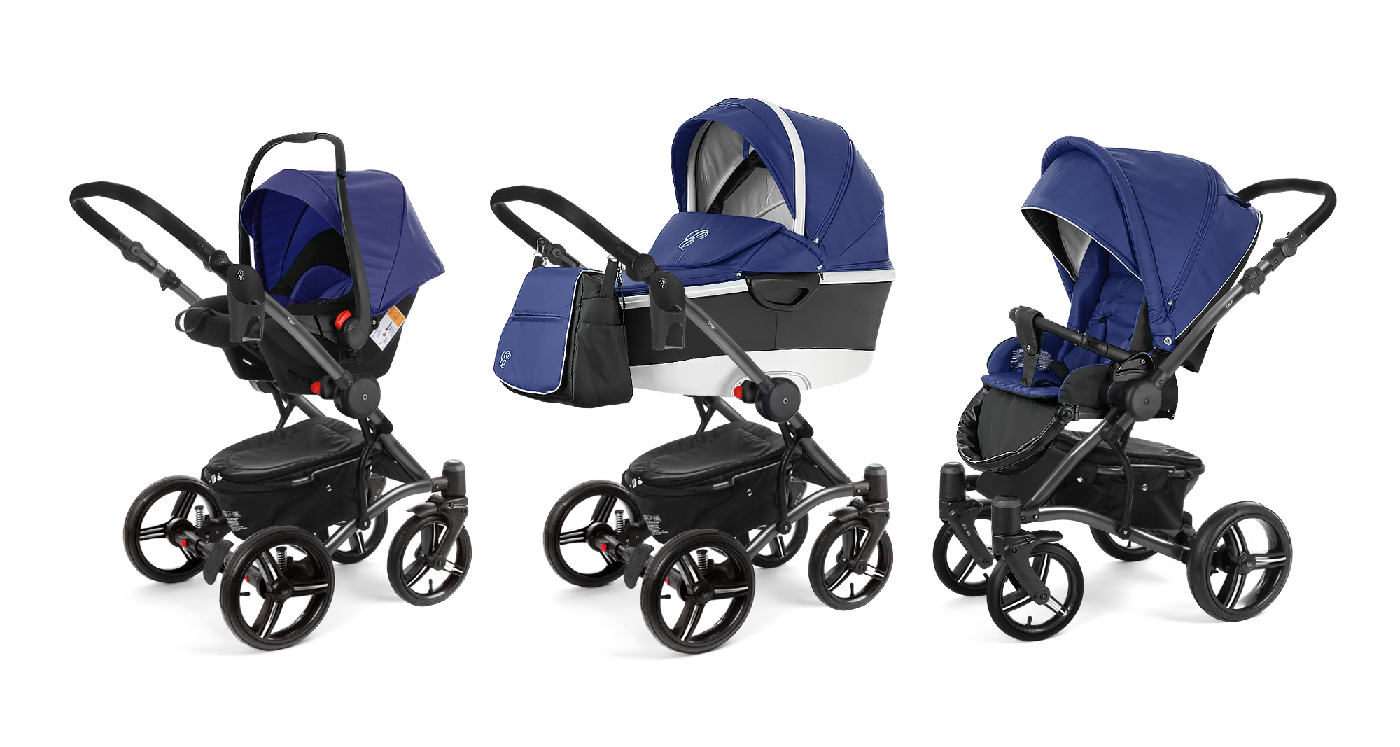 Коляска 3 в 1 Esspero Tour Alu (шасси Graphite) Navy