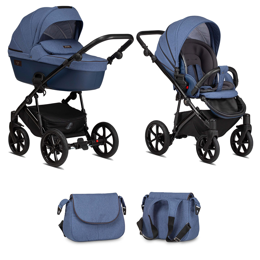 Коляска 2 в 1 Tutis Viva Life BLUE INDIGO