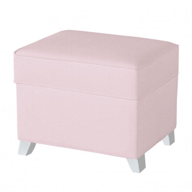 Пуфик с ящиком Micuna Foot Rest White Pink Leatherette