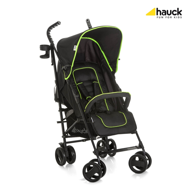 Коляска-трость Hauck Speed Plus S caviar/neon yellow