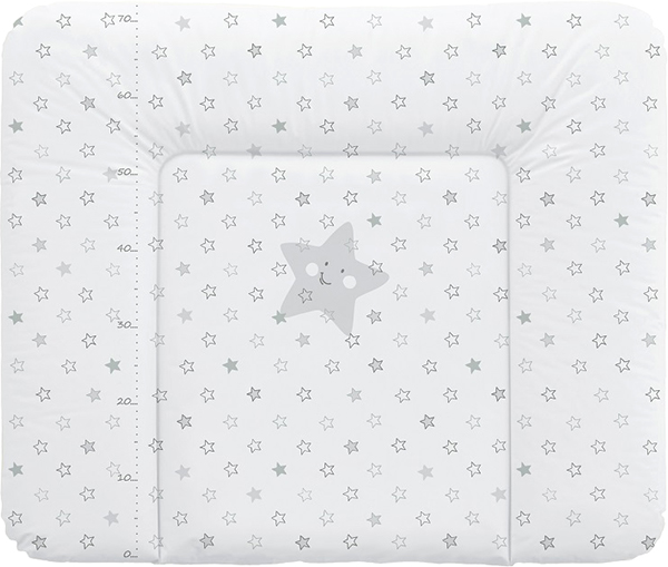 Пеленальный матрас мягкий Ceba Baby 70х85 Stars Grey