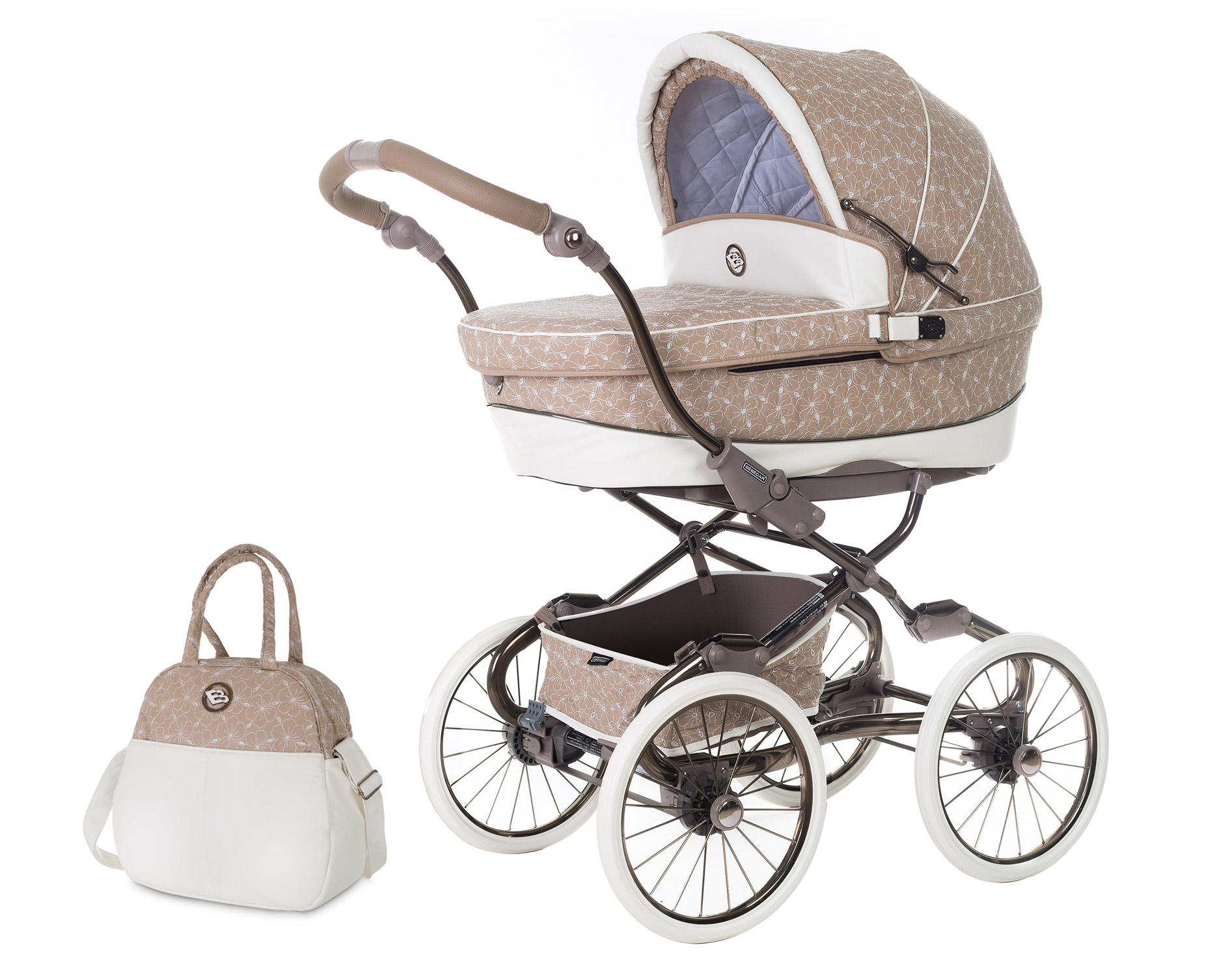 Коляска для новорожденных Bebecar Stylo Class FTH-671+сумка