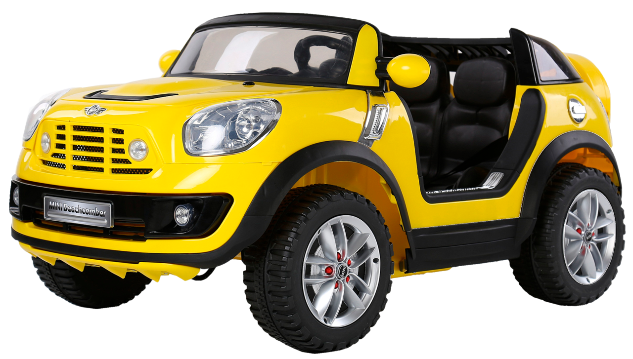 Электромобиль Farfello MINI Beachcomber JJ298 желтый экокожа