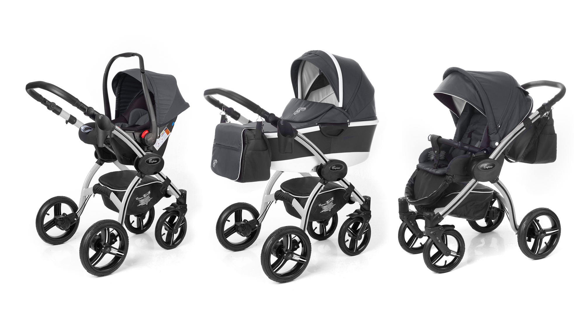 Коляска 3 в 1 Esspero I-Nova Alu (шасси Grey) Dark