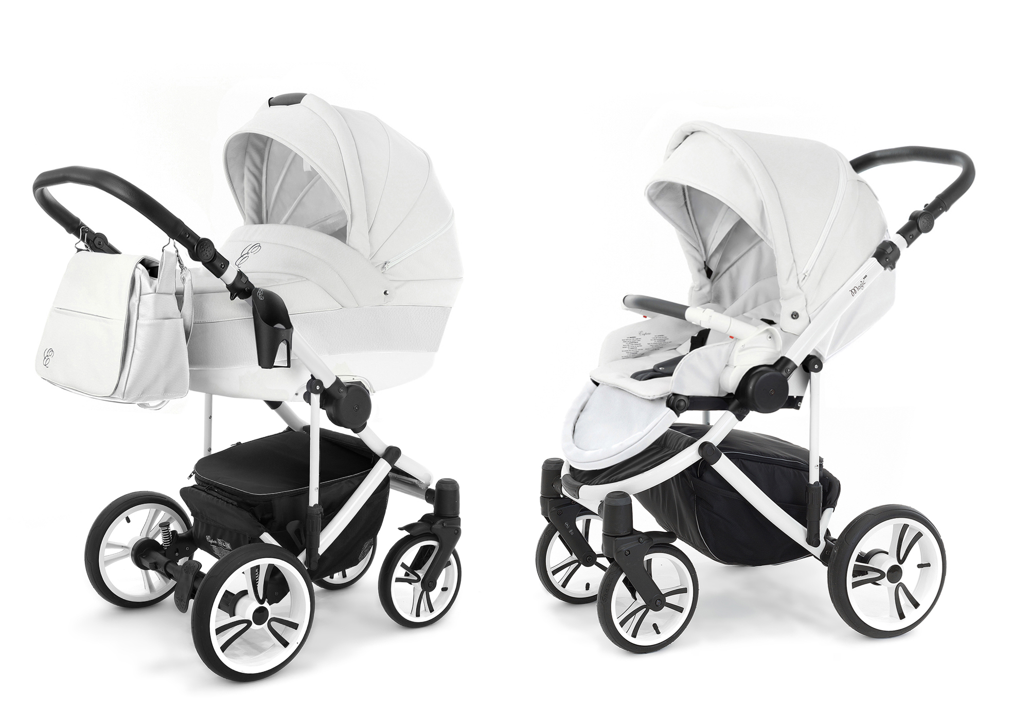 Коляска 2 в 1 Esspero Grand Magic Pro (шасси White) Argtic leatherette