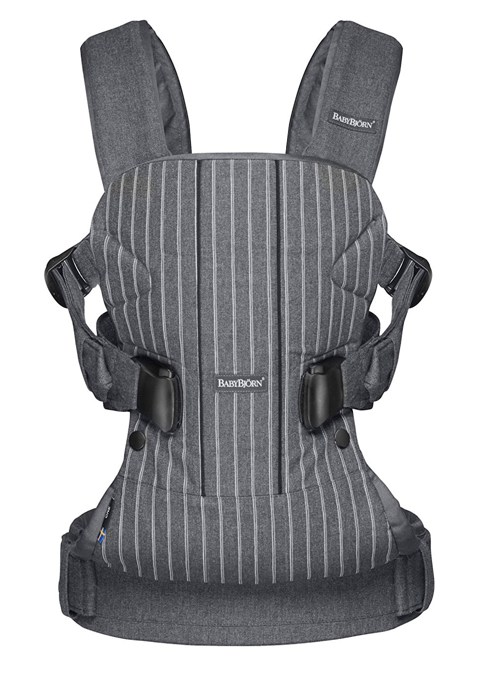 Рюкзак-Кенгуру BabyBjorn One Cotton Mix Серый-пинстрайп