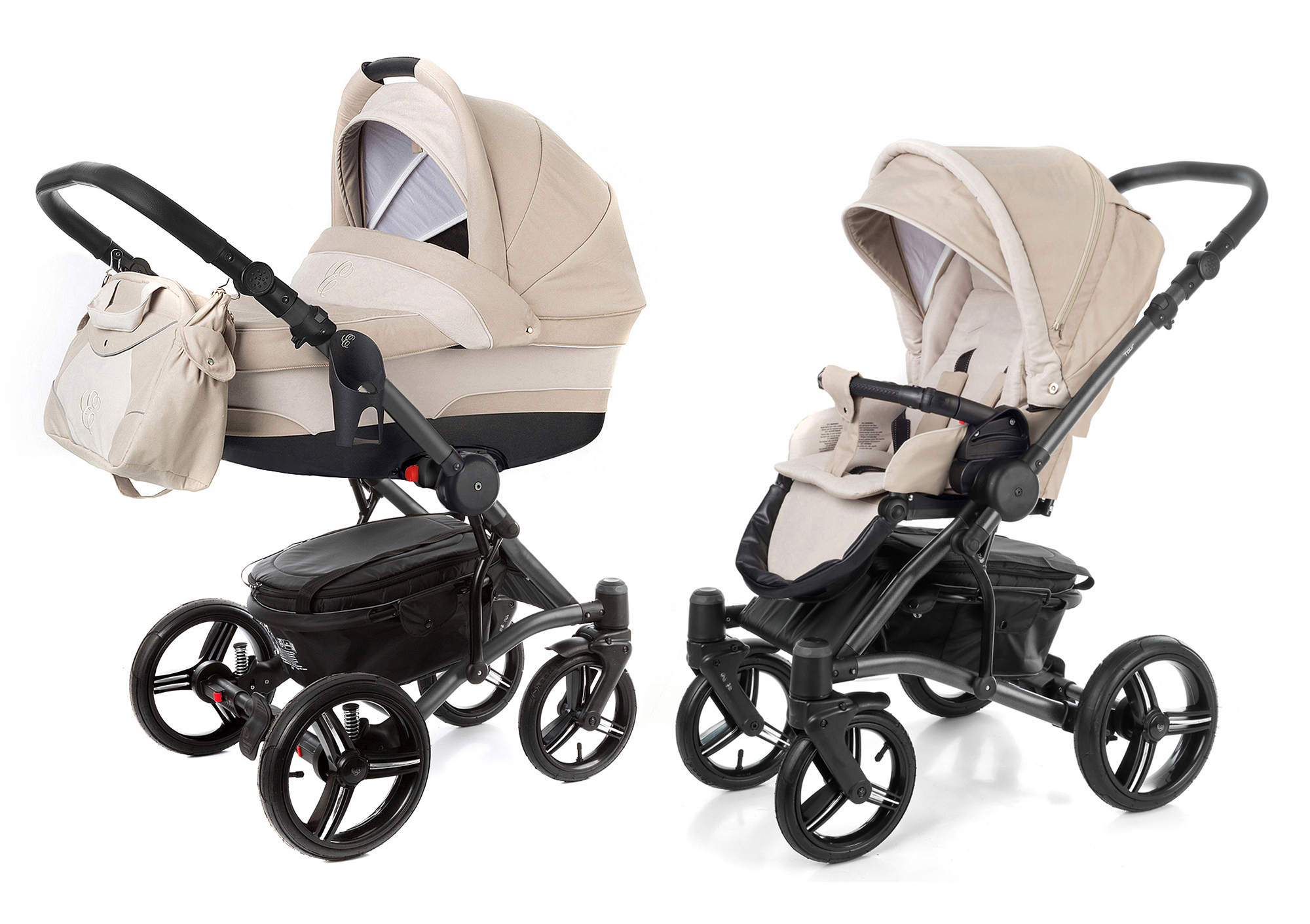 Коляска 2 в 1 Esspero Tour (шасси Graphite) Khakki Beige