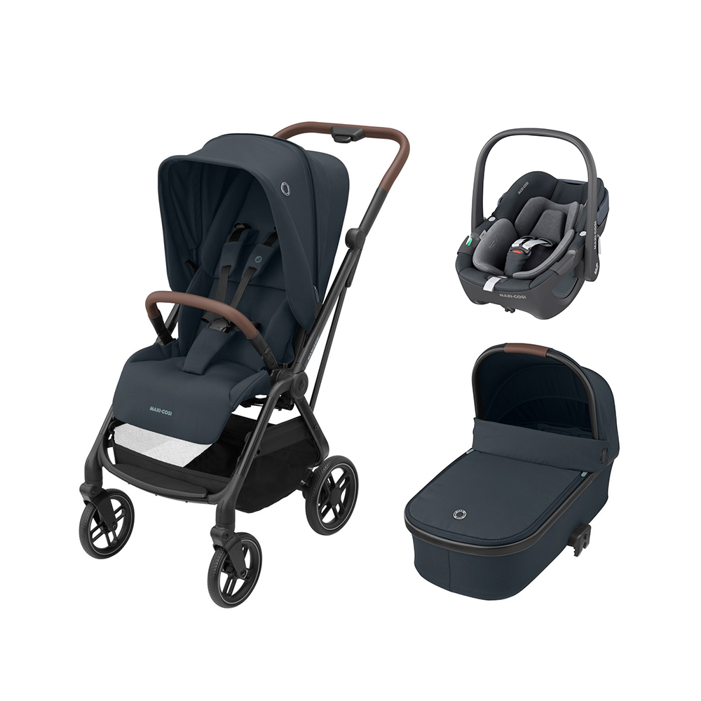 Коляска 3 в 1 Maxi-Cosi Leona Pebble 360 Essential Graphite