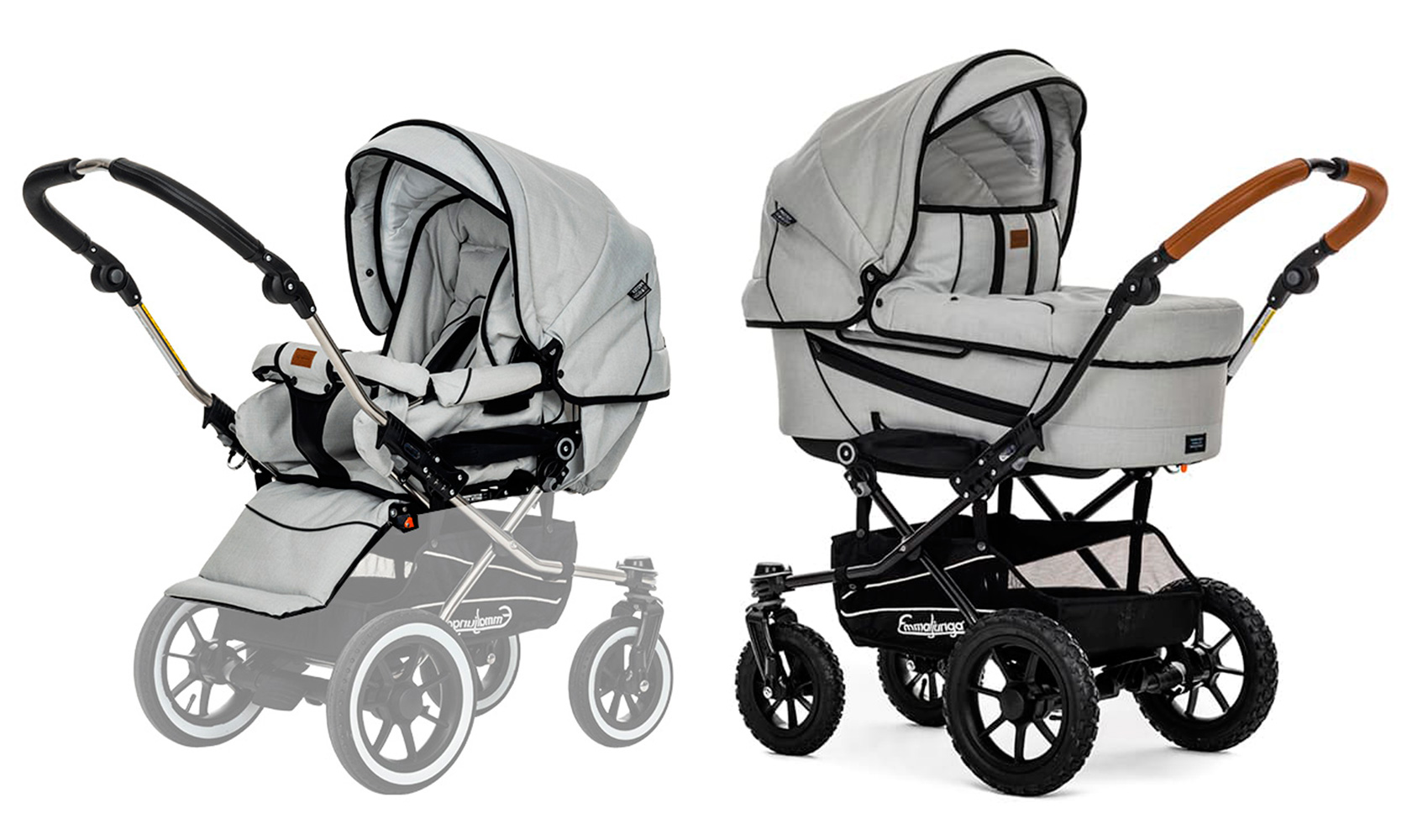 Коляска 2 в 1 Emmaljunga Edge Duo Combi Lounge ( Duo S Outdoor) Pure