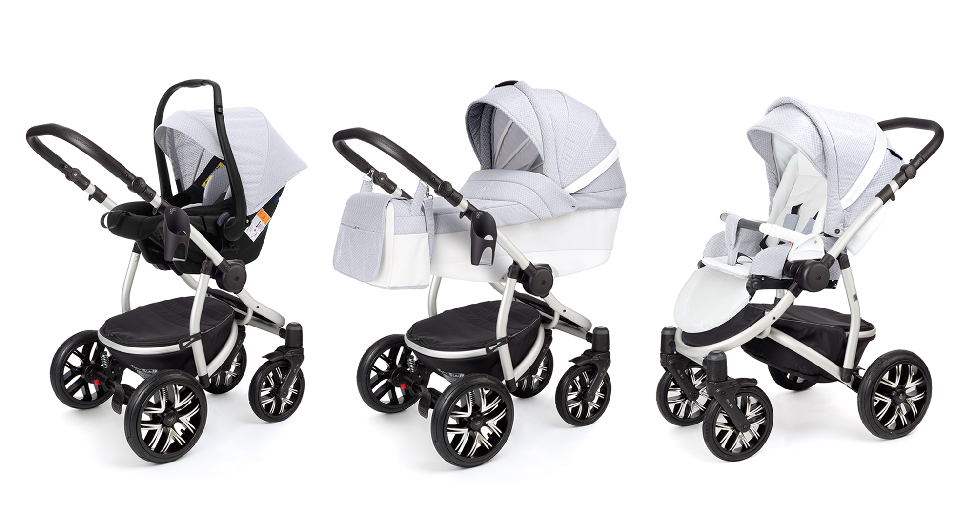 Коляска 3 в 1 Esspero Grand Discovery (шасси Grey) Grey Diamond