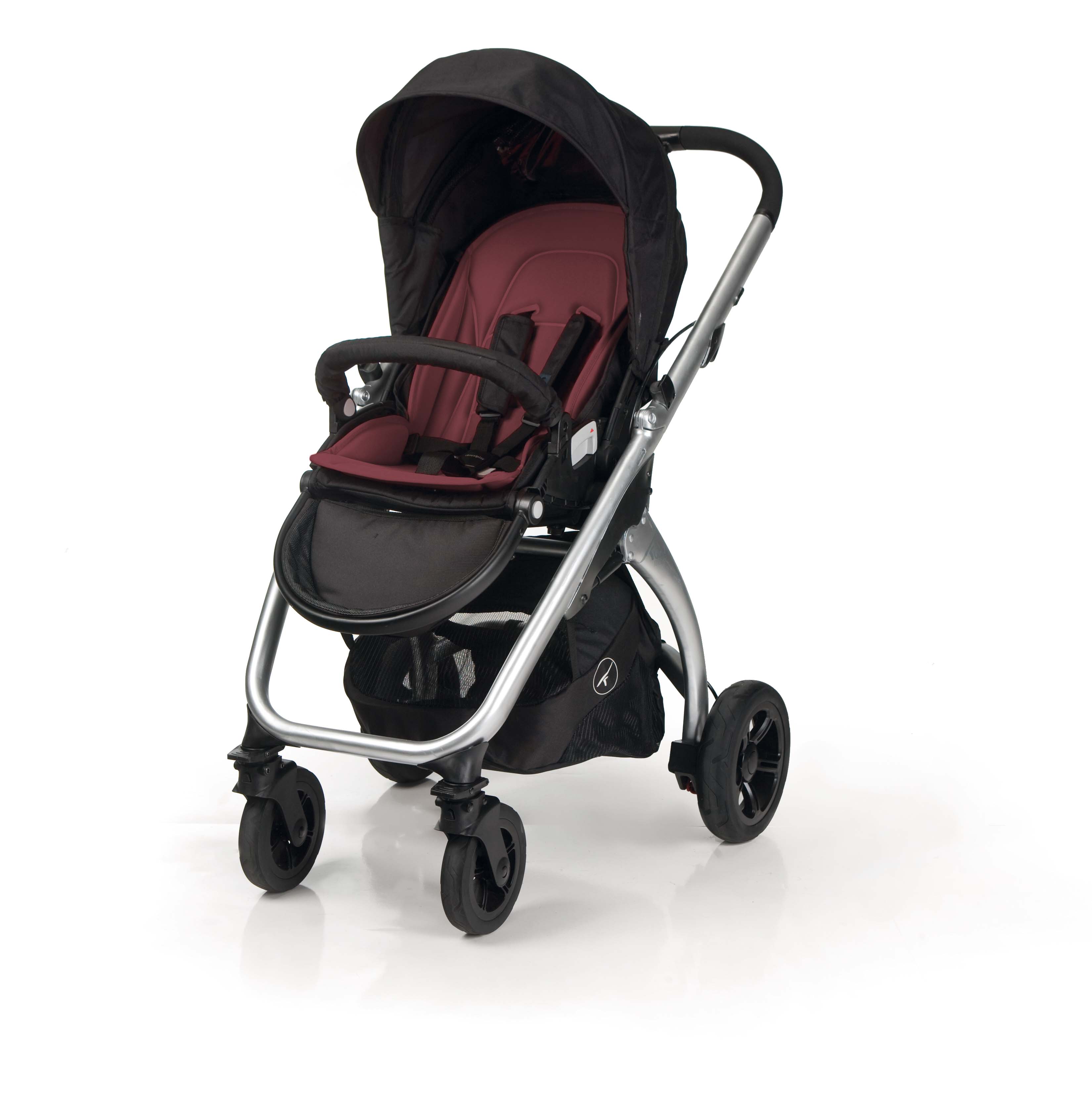 Прогулочная коляска Casualplay KUDU4 ALUMINIUM Burgundy