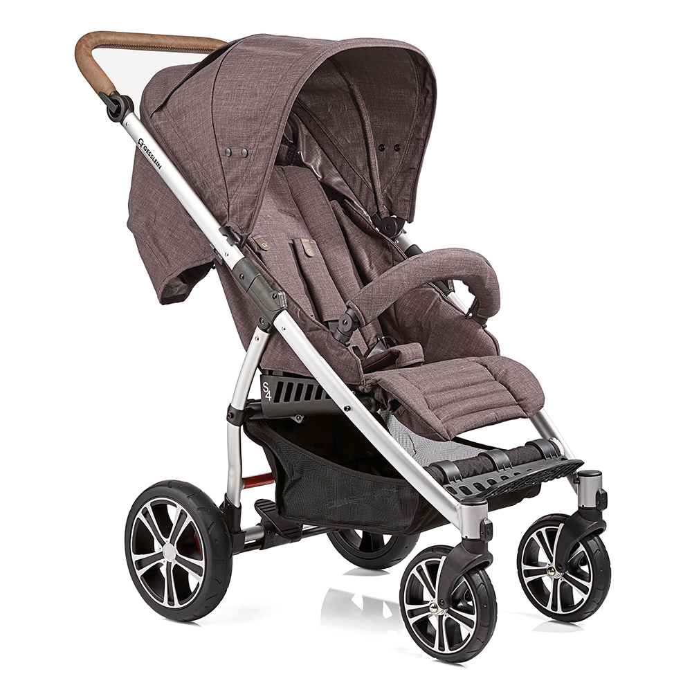 Прогулочная коляска Gesslein S4 Air+ Blackbrown/tabak Чернокоричневый