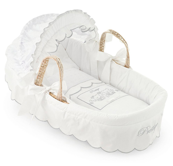 Плетеная люлька Pali Prestige White