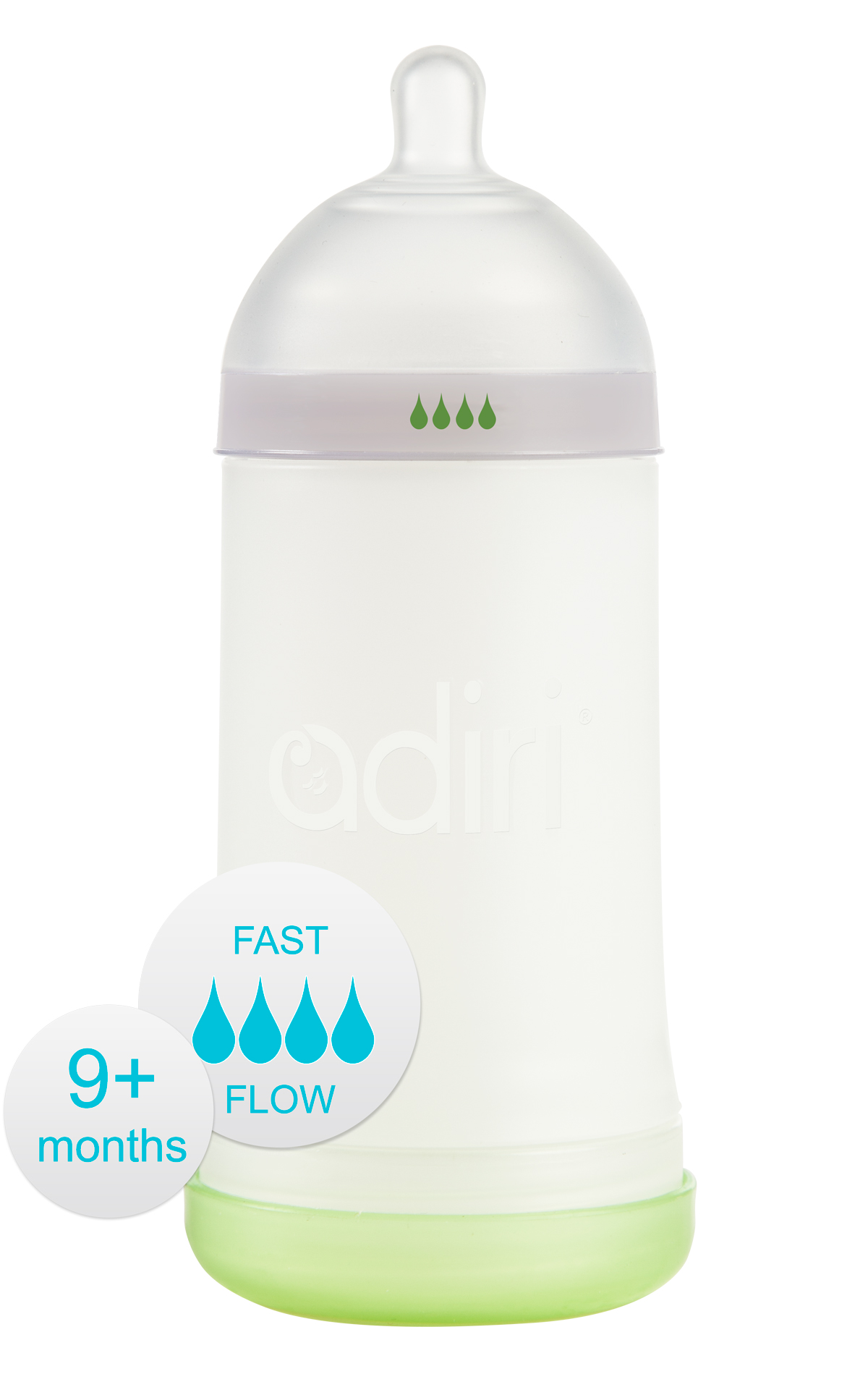 Бутылочка Adiri NxGen Fast Flow (от 9 мес., 281 ml) White