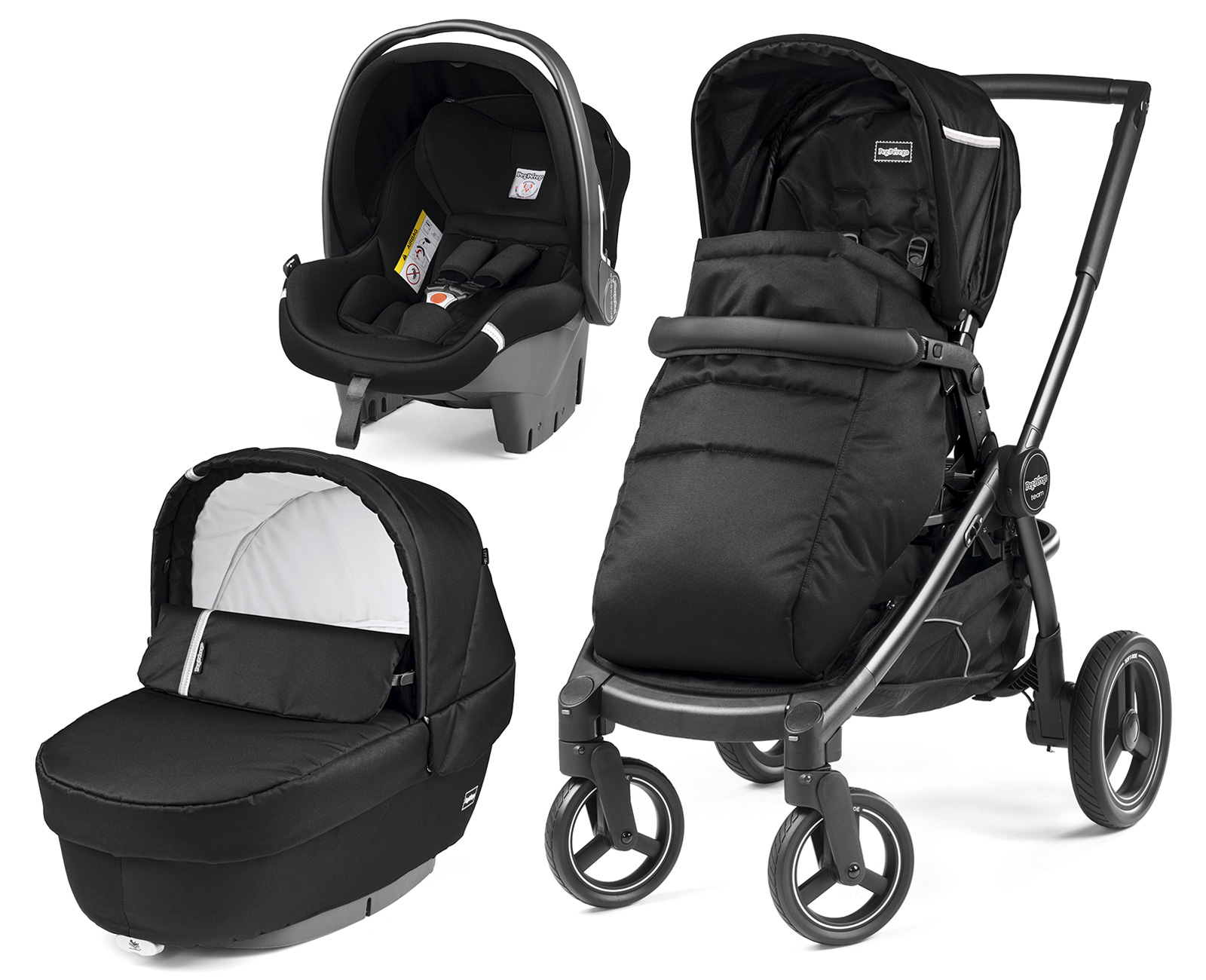 Коляска 3 в 1 Peg Perego Team Elite SL Set Modular Class Black