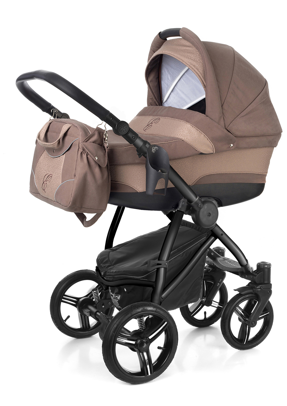 Коляска для новорожденных Esspero Newborn Lux (шасси Black) Coffee