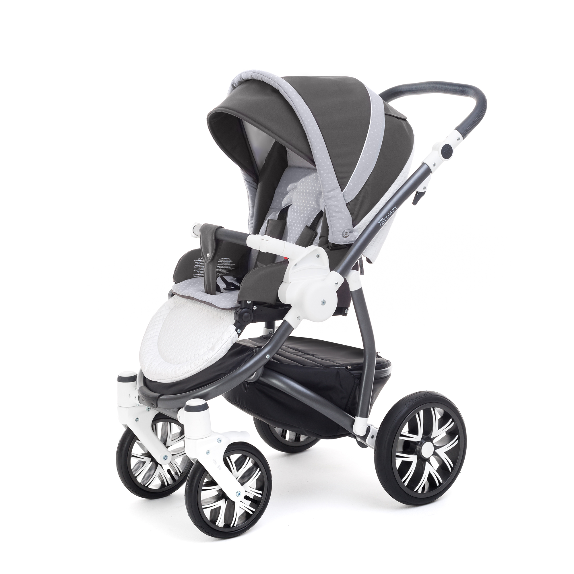 Прогулочная коляска Esspero Grand Discovery (шасси Graphite White) Royal Silver