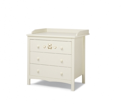 Детская комната Erbesi серия Jolie Бельевой комод Jolie Ivory (слоновая кость)