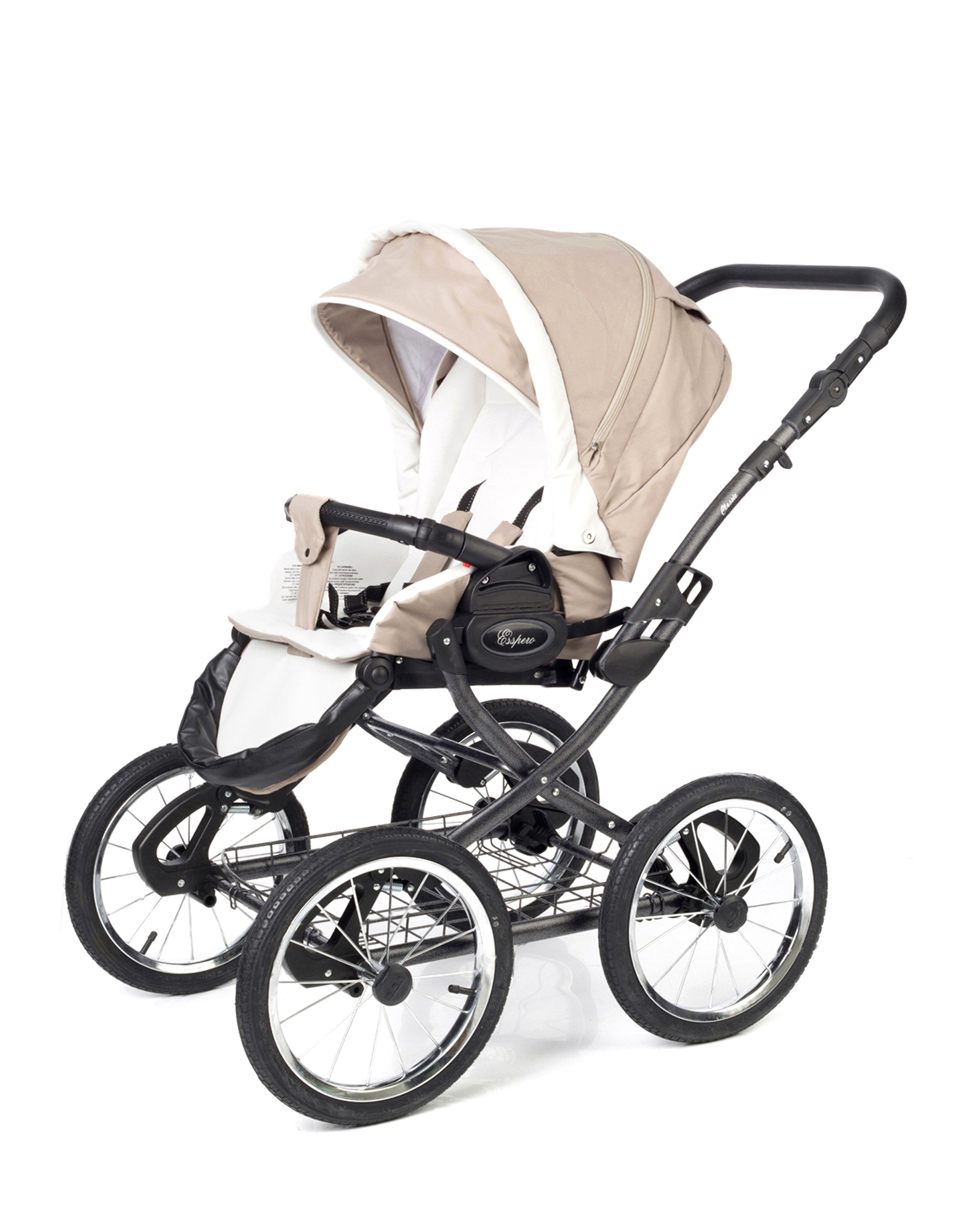 Прогулочная коляска Esspero Classic (шасси Graphite) Khakki Lux