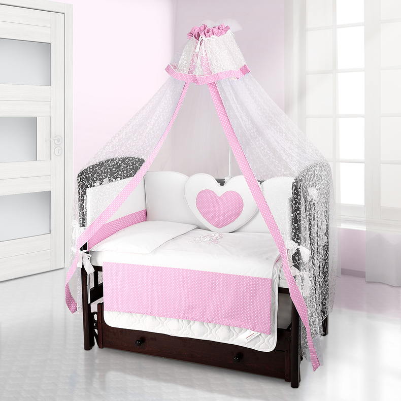 Beatrice Bambini Cuore Puntini BIANCO ROSA