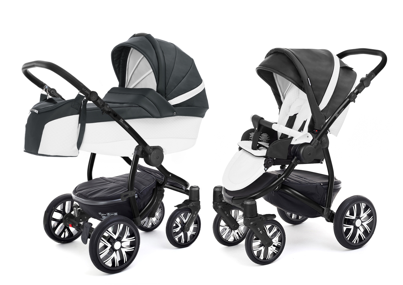 Коляска 2 в 1 Esspero Grand Discovery (шасси Black) Nappa Graphite