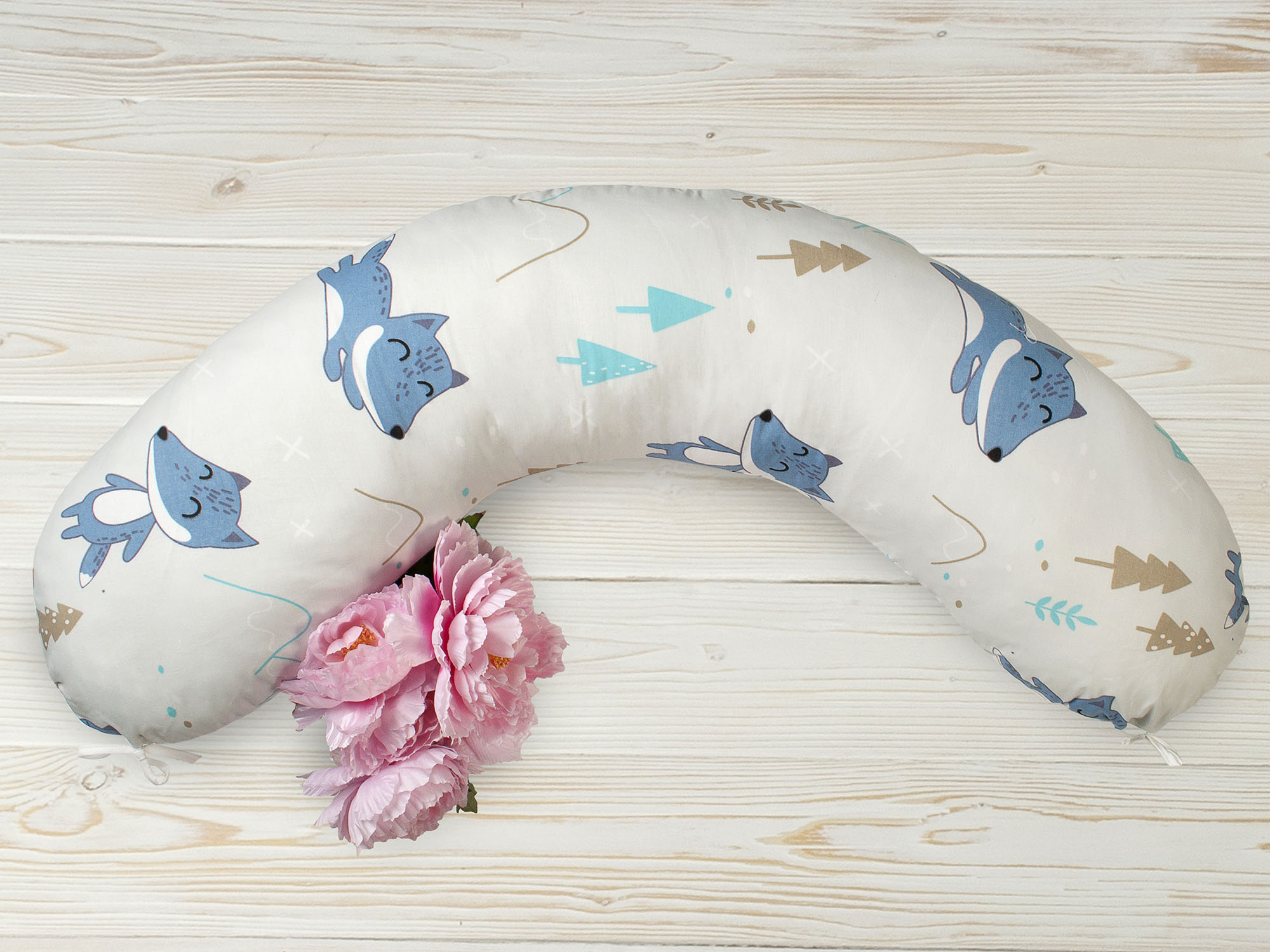 Подушка для беременных Amarobaby 170х25 в лесу