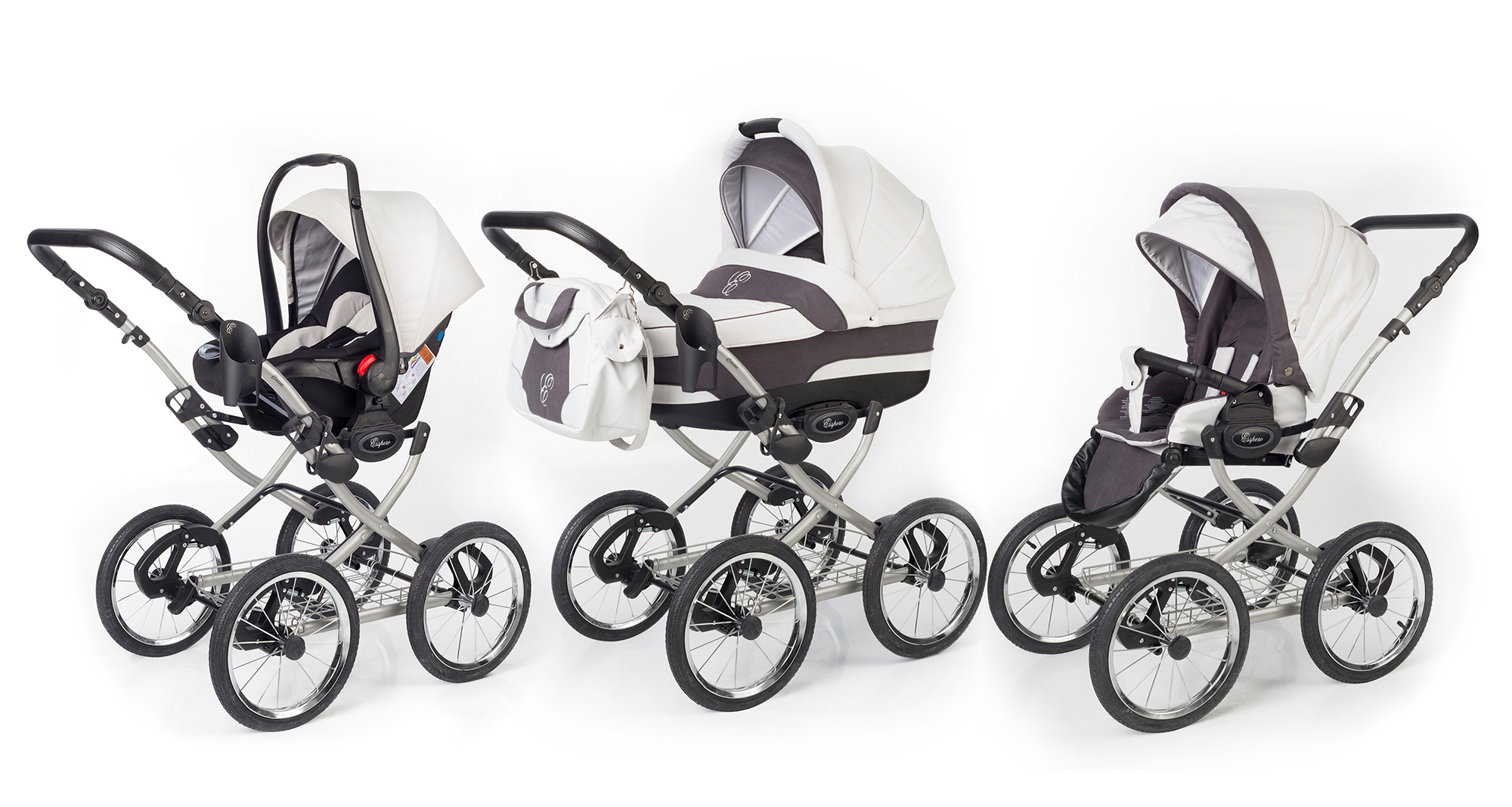 Коляска 3 в 1 Esspero Classic (шасси Grey) Grey