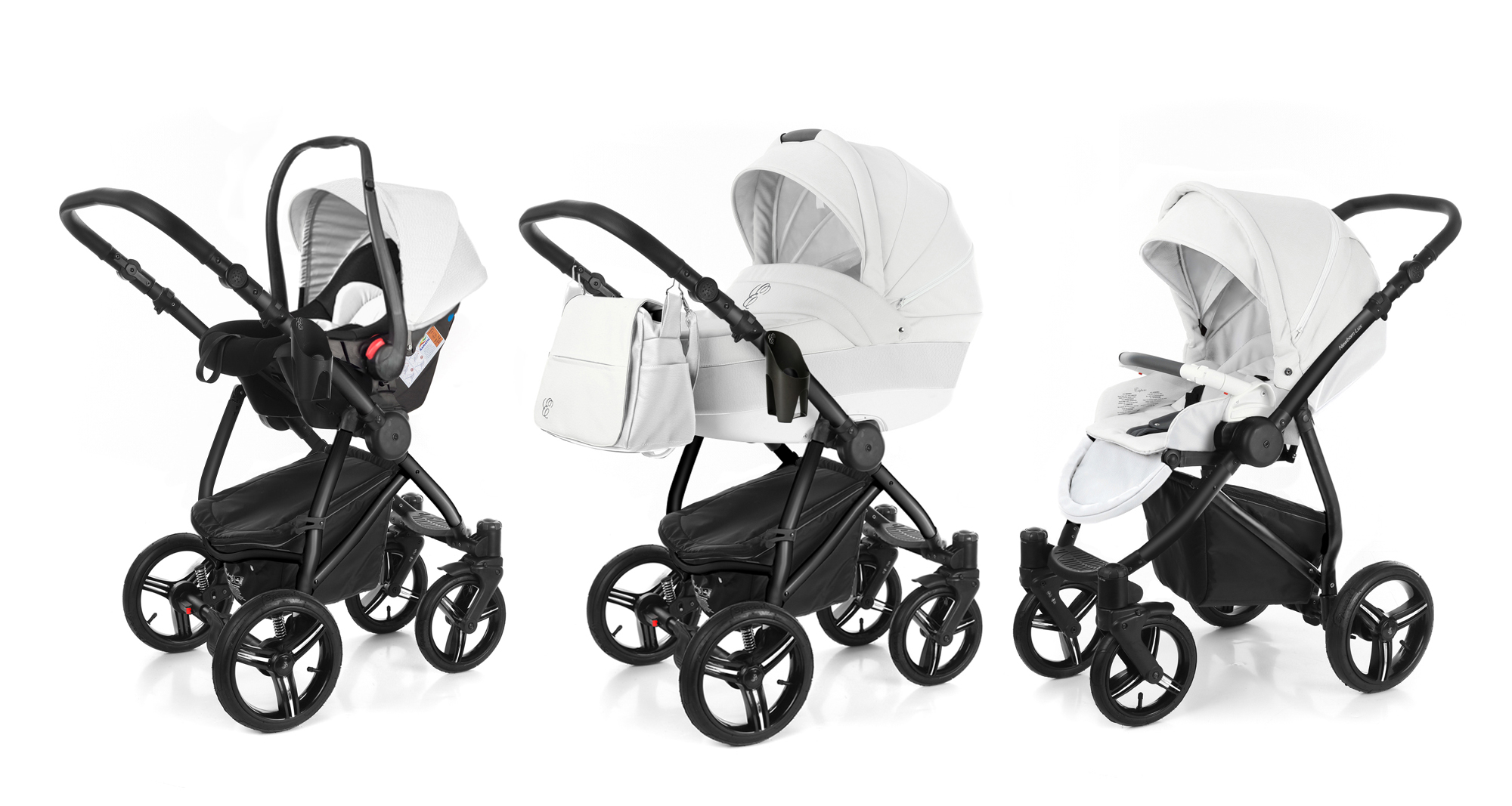 Коляска 3 в 1 Esspero Grand Newborn Lux (шасси Black) Argtic leatherette