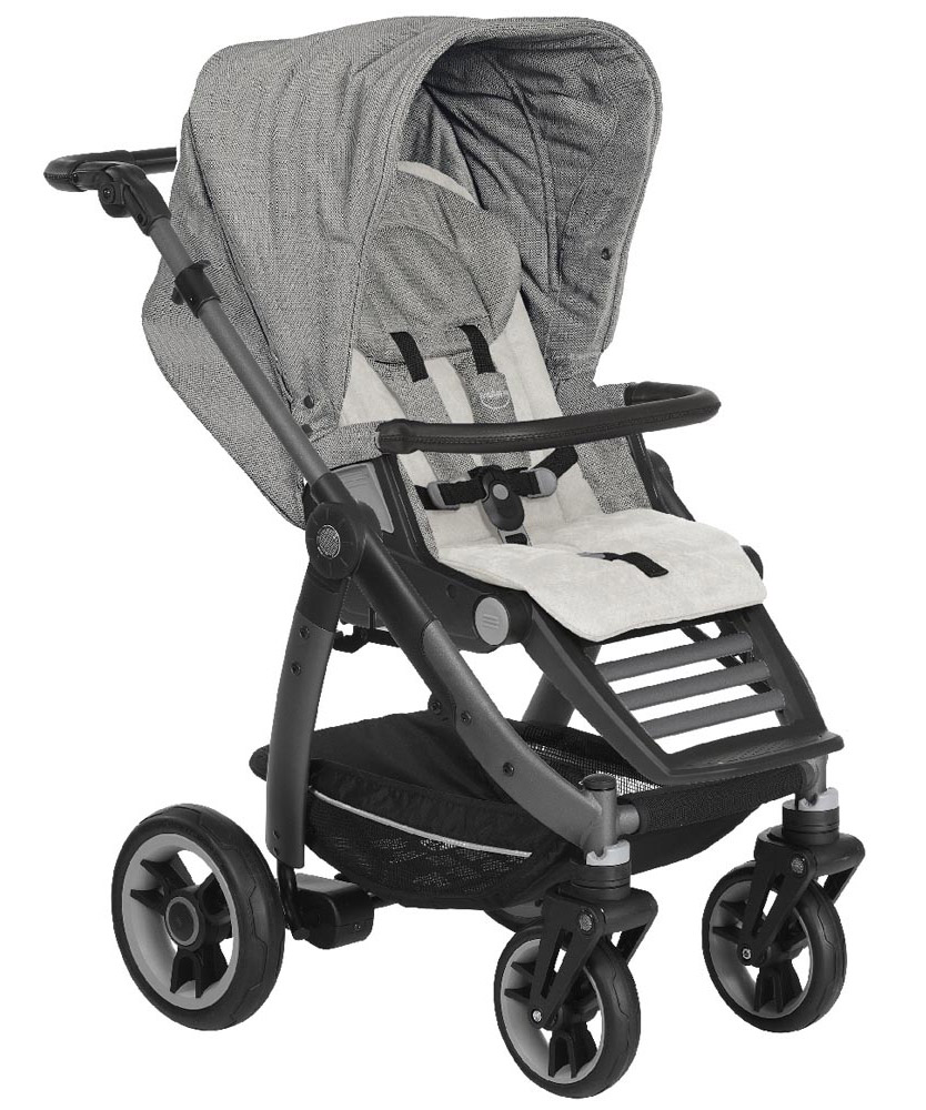 Прогулочная коляска Teutonia Cosmo V4 (шасси Graphite) 6145-6120 Pebble-Stone