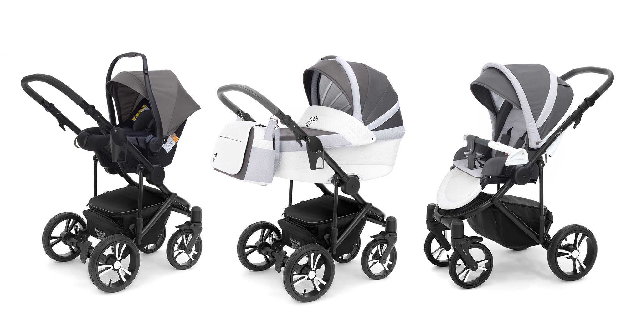 Коляска 3 в 1 Esspero Grand Magic Pro (шасси Black) Royal Silver