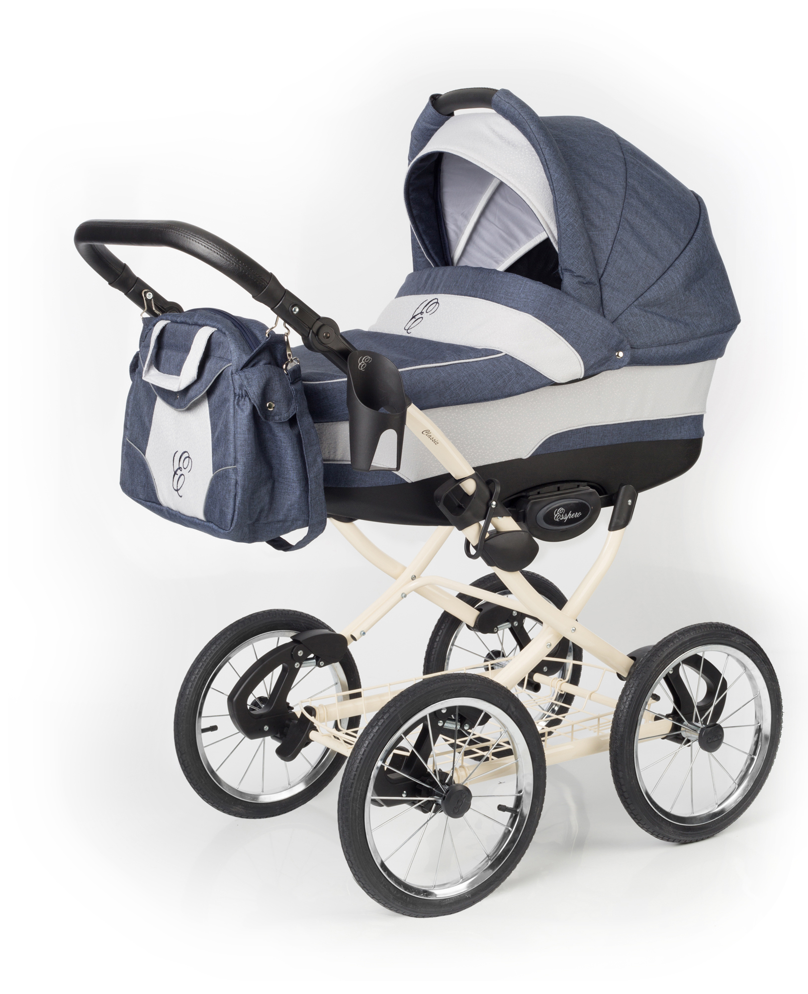 Коляска для новорожденных Esspero Classic (шасси Beige) Lena