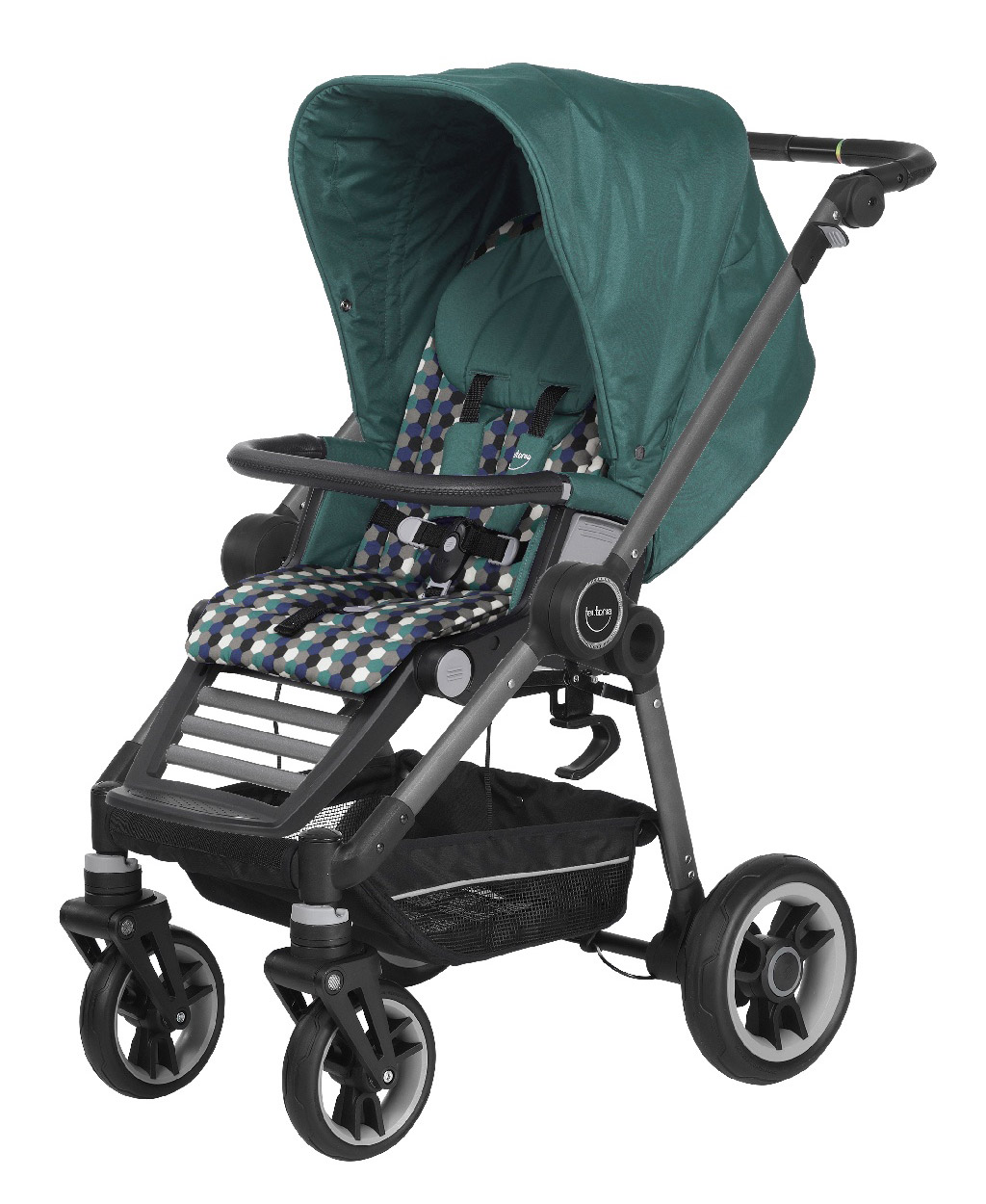Прогулочная коляска Teutonia Bliss (шасси Graphite) 6130-6180 Jade-Hive