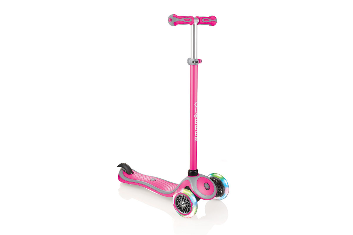 Самокат Globber Primo Plus Lights Color Розовый