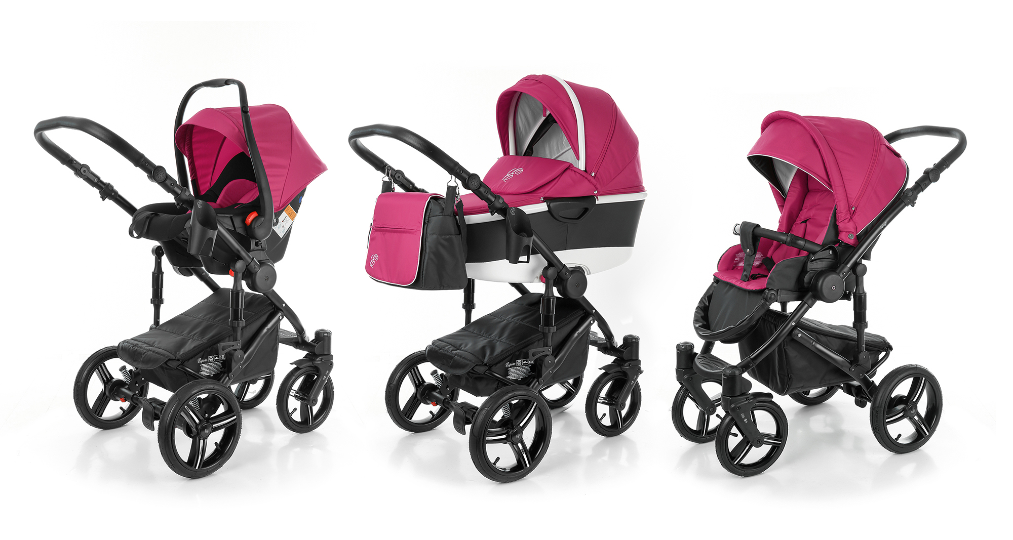 Коляска 3 в 1 Esspero Magic Alu (шасси Black) Camellia