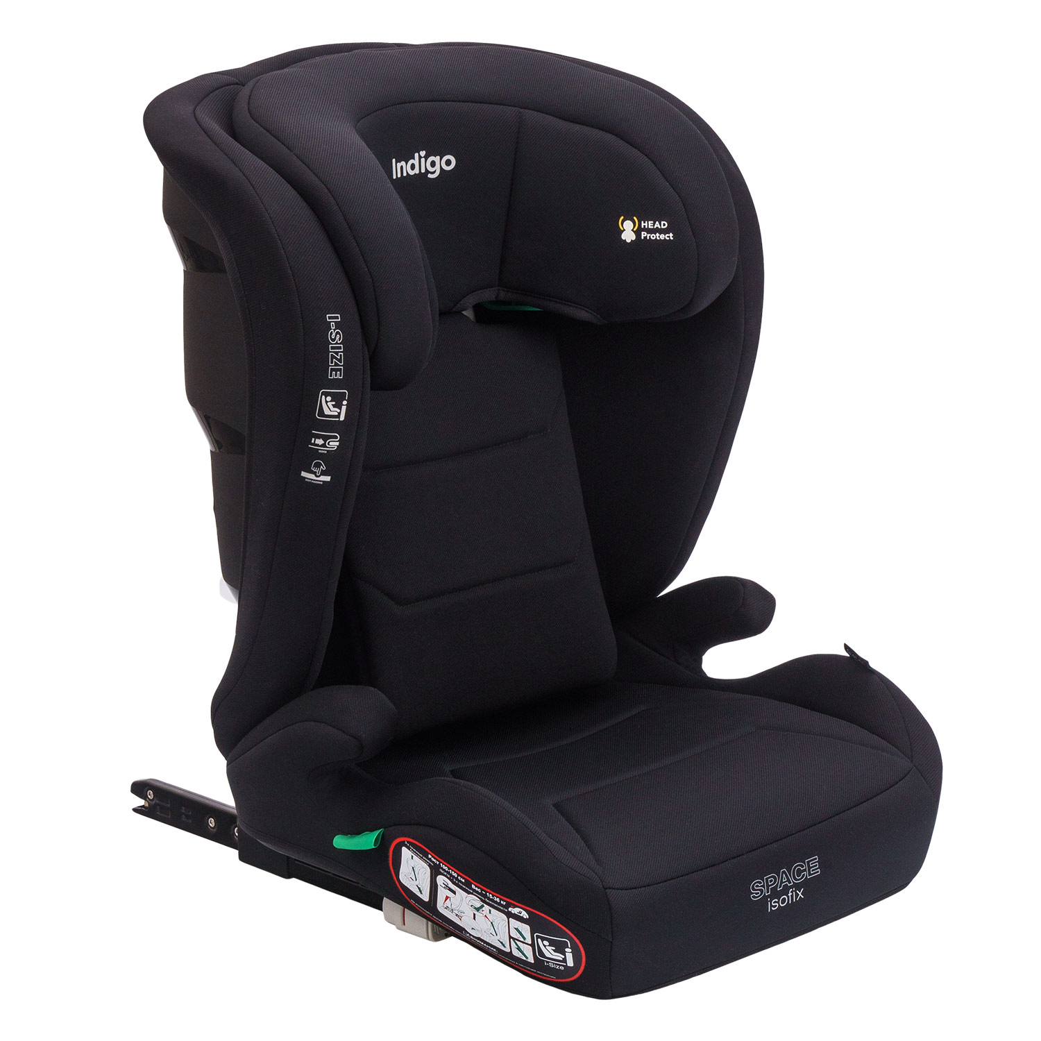 Автокресло Indigo SPACE ISOFIX Черный
