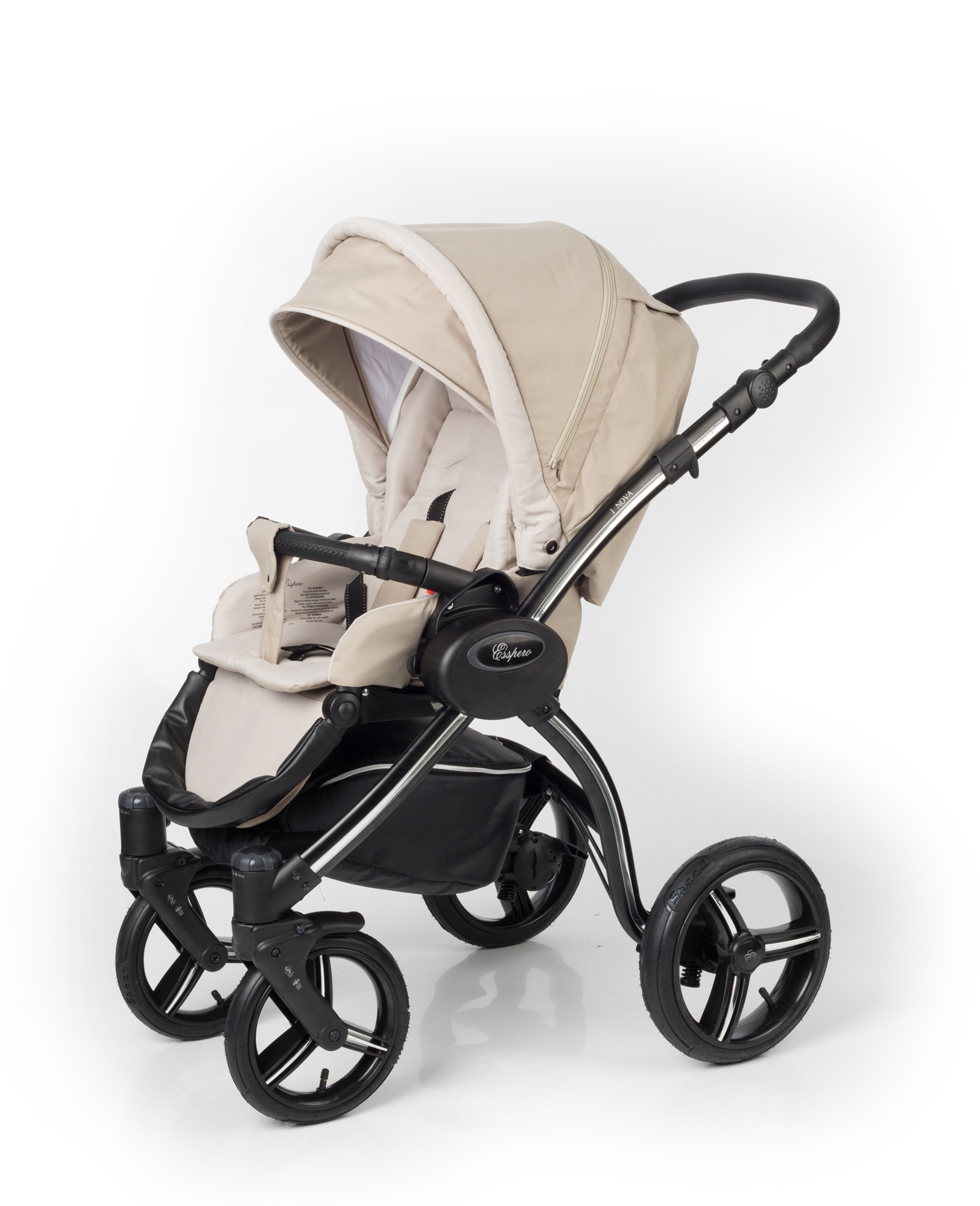 Прогулочная коляска Esspero I-Nova (шасси Black) Khakki Beige